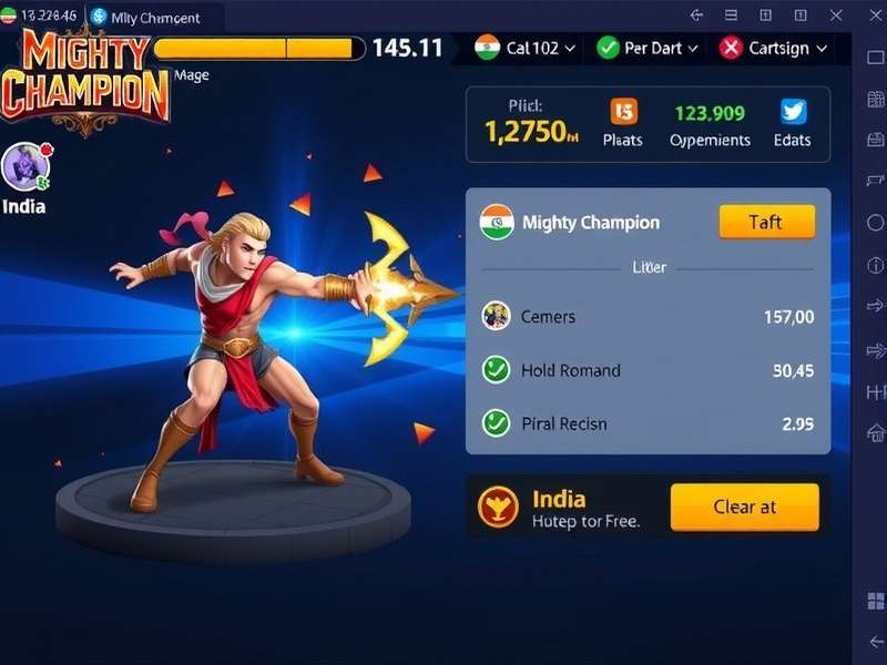 Mighty Champion character customization screen